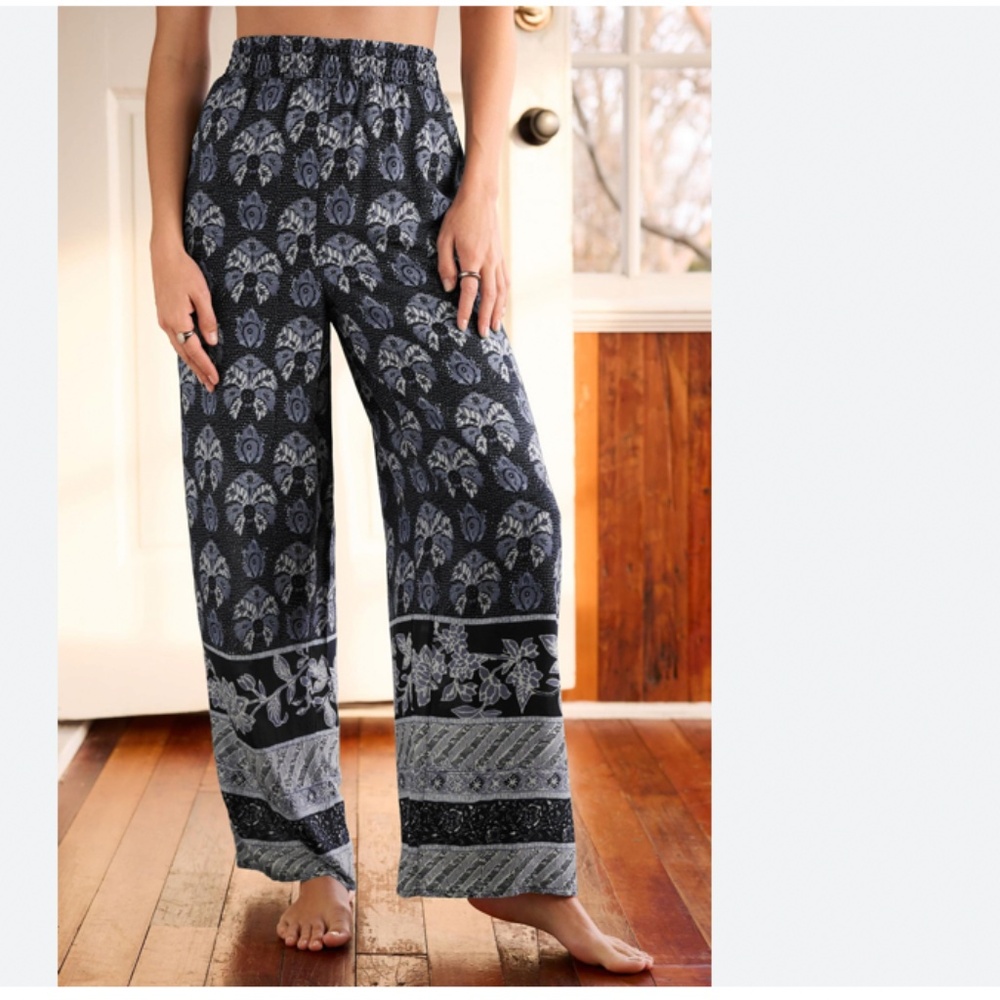 Mark D Sikes x‎ Anthropologie Pull On Sleep Pants Womens Large Full Length